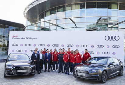 Half width new company cars for the fc bayern m nchen