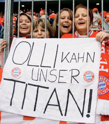 Болельщики Bayern без ума от 
Оливера Кана