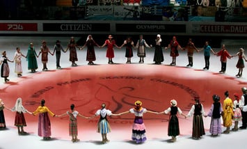 Церемония открытия чемпионата мира по фигурному катанию в Москве