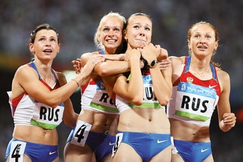 Российская женская легкоатлетическая эстафета 4x100 метров